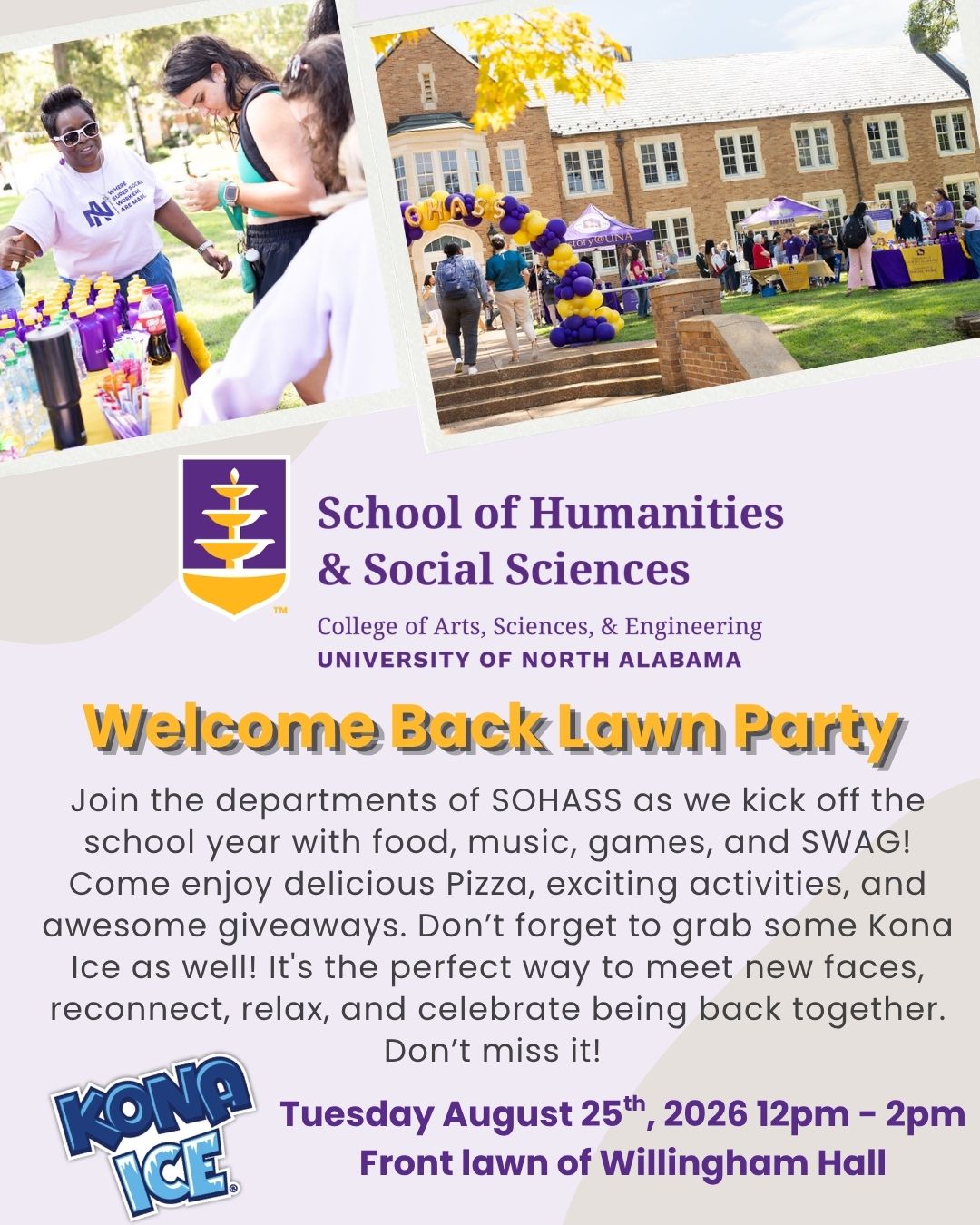 Flyer with the event information listed on it.