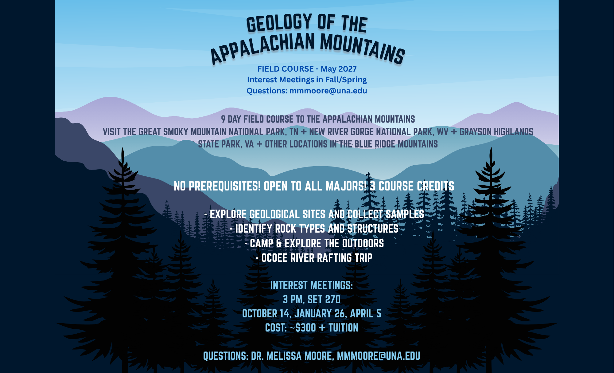 Geology of the Appalachians Study Away Info Session